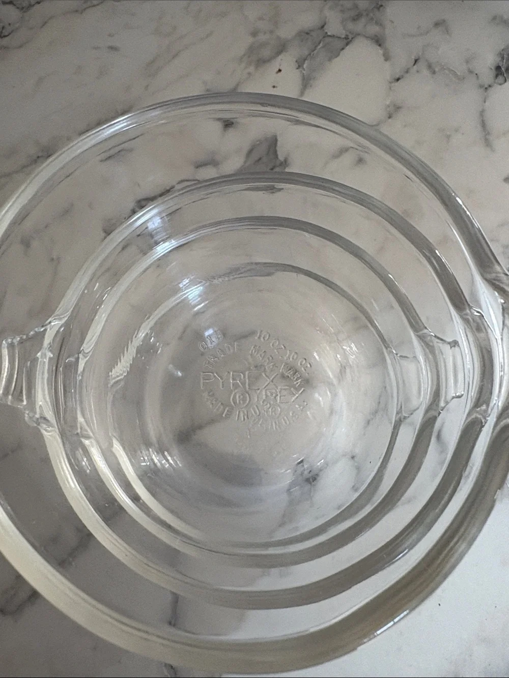 Vintage PYREX Glass Nesting Prep/Casserole Bowls - Set of 4